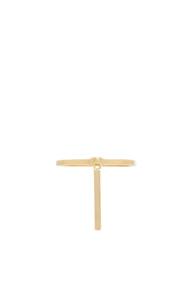 Maria Black 14 Karat Creed Long Bar Ring In Metallics