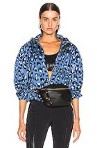 Moncler Alexandrite Jacket In Animal Print,blue