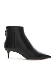 Alexandre Birman Leather Kittie Ankle Boots In Black