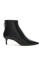 Alexandre Birman Leather Kittie Ankle Boots In Black
