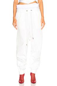 Y Project Double Waistband Pants In White