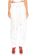 Y Project Double Waistband Pants In White