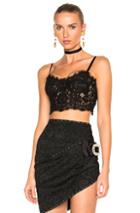 Dolce & Gabbana Cropped Lace Tank In Black