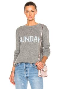 Alberta Ferretti Sunday Crewneck Sweater In Gray