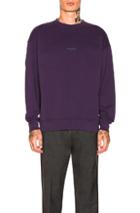 Acne Studios Logo Sweatshirt In Purple