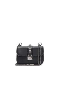 Valentino Small Noir Lock Flap Bag In Black