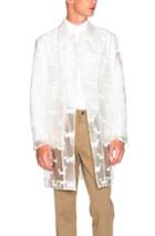 Thom Browne Hector Print Rain Coat In White,animal Print