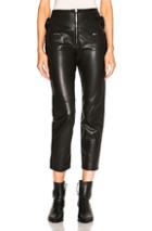 Isabel Marant Florrie Leather Pants In Black