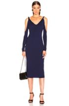 Dion Lee Twist Sleeve Dress In Blue