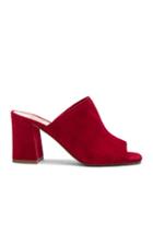 Maryam Nassir Zadeh Suede Penelope Mules In Red
