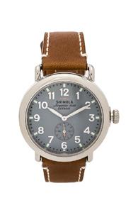 Shinola The Runwell 41mm In Brown,metallics