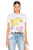 Ganni Oversized Light Cotton Tee In White