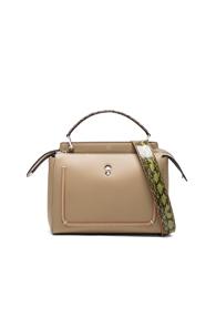 Fendi Elaphe Handle Bag In Neutrals