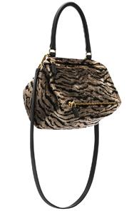 Givenchy Small Zebra Print Pandora In Brown,animal Print