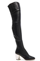 Proenza Schouler Leather Over The Knee Boots In Black