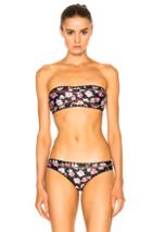 Same Swim Babe Bandeau Bikini Top In Black,floral