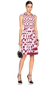 Elle Sasson Shana Dress In Pink,red,animal Print