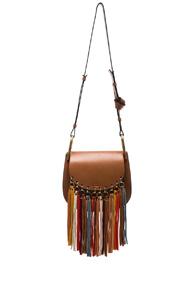 Chloe Small Hudson Fringe Bag In Brown