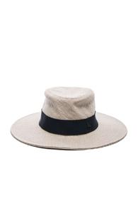 Maison Michel Charles Classic Trilby Straw Hat In Neutrals