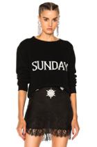 Alberta Ferretti Sunday Crewneck Sweater In Black