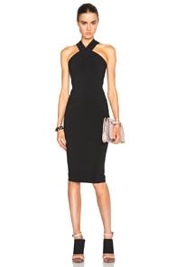 Nicholas Techno Curve Dress In Black