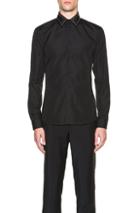 Givenchy Slim Fit Shirt With Studded Collar In Black