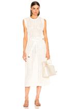 Jil Sander Midi Dress In Neutral