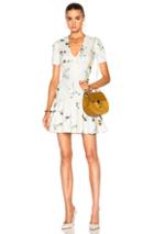 Lover Elder Flower Scuba Dress In Floral,white