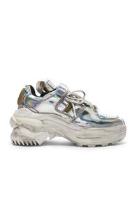 Maison Margiela Holographic Sneakers In Metallic