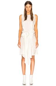 Vetements Lining Vetements Logo Dress In Abstract,white