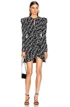 Jonathan Simkhai Star Print Wrap Dress In Black,stars
