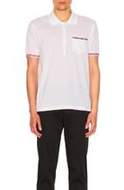 Thom Browne Short Sleeve Polo Shirt In White