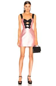 Rasario Front Bow Mini Dress In Pink