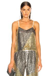 Retrofete Sandra Tank Top In Metallic