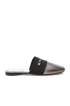 Givenchy Bedford Flat Mules In Metallic