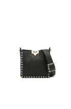 Valentino Mini Rockstud Hobo In Black