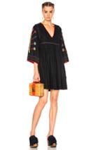 Ulla Johnson Masha Dress In Black,floral,red