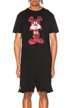 Marcelo Burlon Mickey Mouse Tee In Black