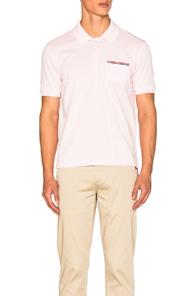 Thom Browne Fine Mercerized Pique Polo In Pink