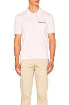 Thom Browne Fine Mercerized Pique Polo In Pink