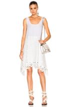 No. 21 Tank Lace Dress In White