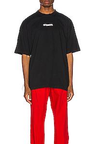 Vetements Logo Tee In Black