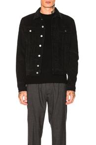 Acne Studios Bla Konst Tent Corduroy Jacket In Black