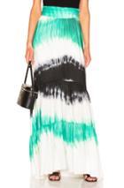 A.l.c. Hopkins Skirt In Black,green,tie Dye