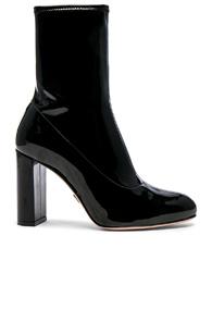 Oscar Tiye Patent Leather Giorgia Boots In Black