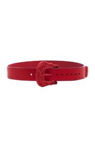 Maison Margiela Western Belt In Red