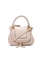 Chloe Small Marcie Grained Leather Satchel In Neutrals