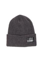 Yohji Yamamoto Rib Knit Cap In Gray