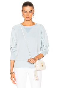 Rag & Bone/jean Washed Classic Pullover Sweatshirt In Blue