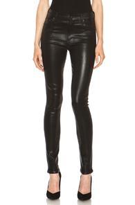 Citizens Of Humanity Rocket Viscose-blend Leatherette In Black